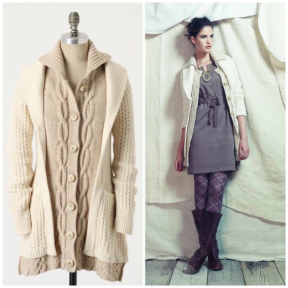 Anthropologie Sweaters - Sleeping on Snow Fisherman’s Companion Cardigan